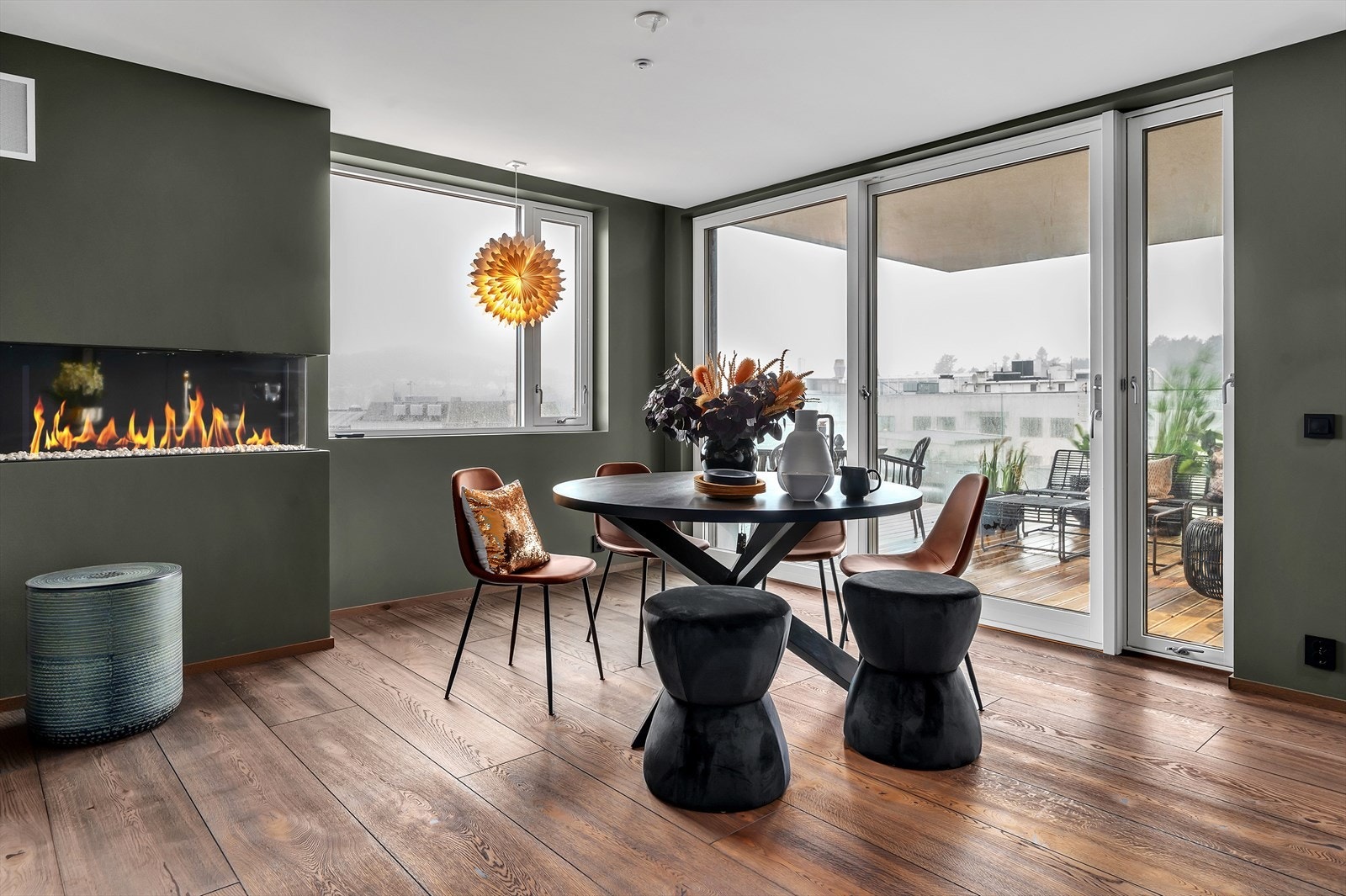 Gasspeisen gir hygge til rommet Galleribilde