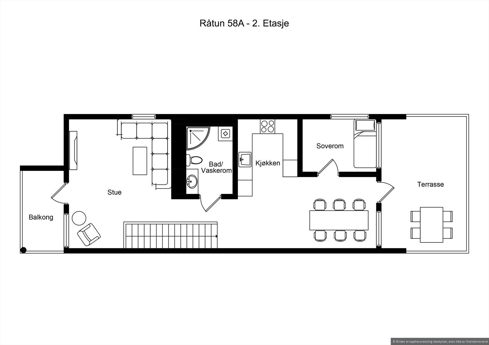 Plantegning 2.etg. Galleribilde