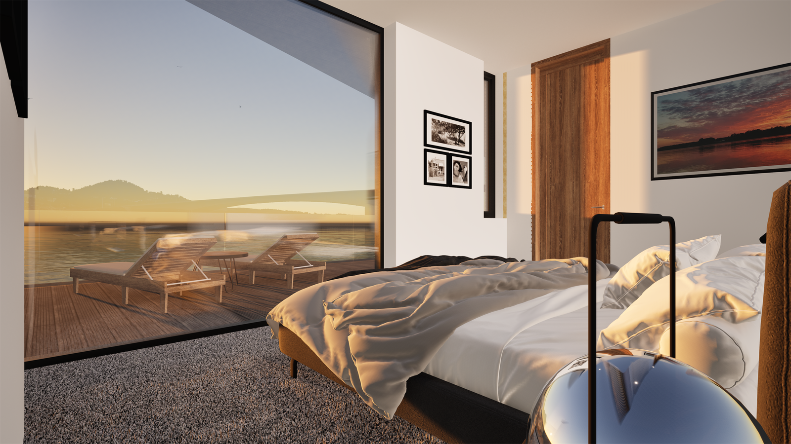 Utsikten fra soverommet. Galleribilde