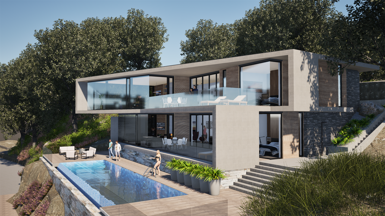 Solrik beliggenhet. Galleribilde