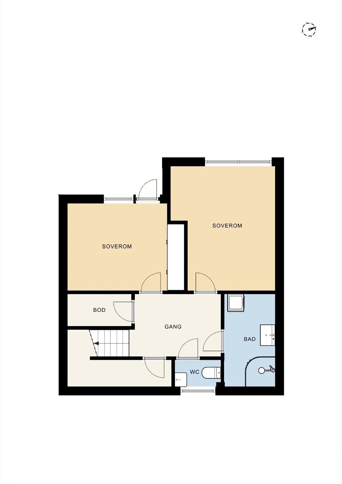 Plantegning underetasje Galleribilde