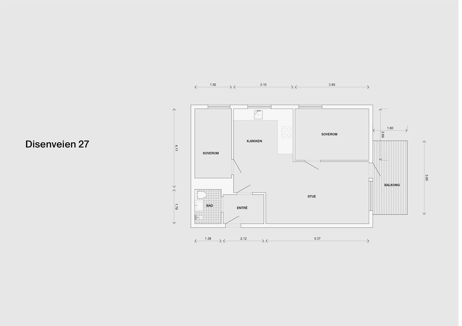 Planskisse Galleribilde