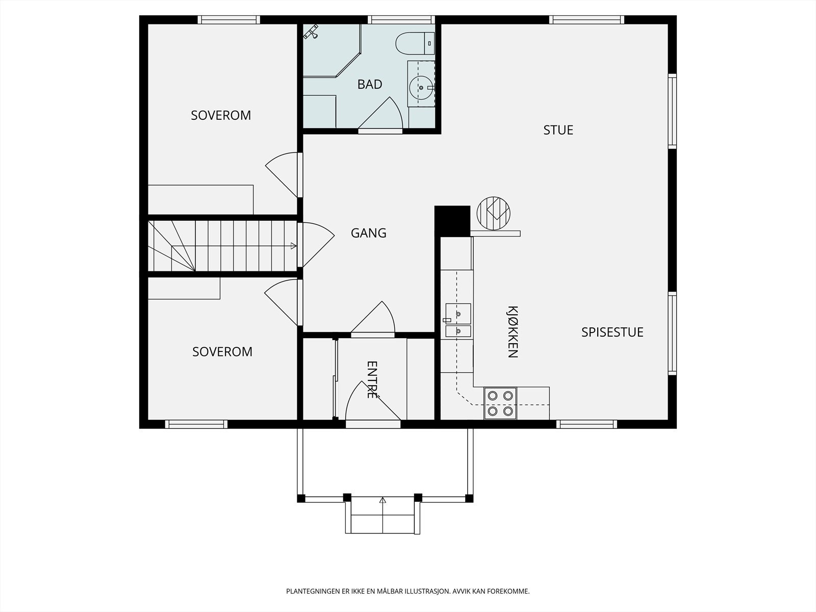 Plantegning 1.etasje. Galleribilde