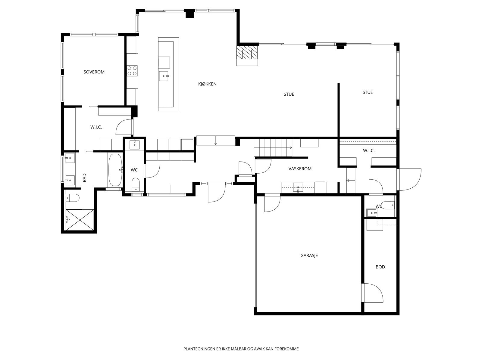 Plantegning 1. etg. Galleribilde