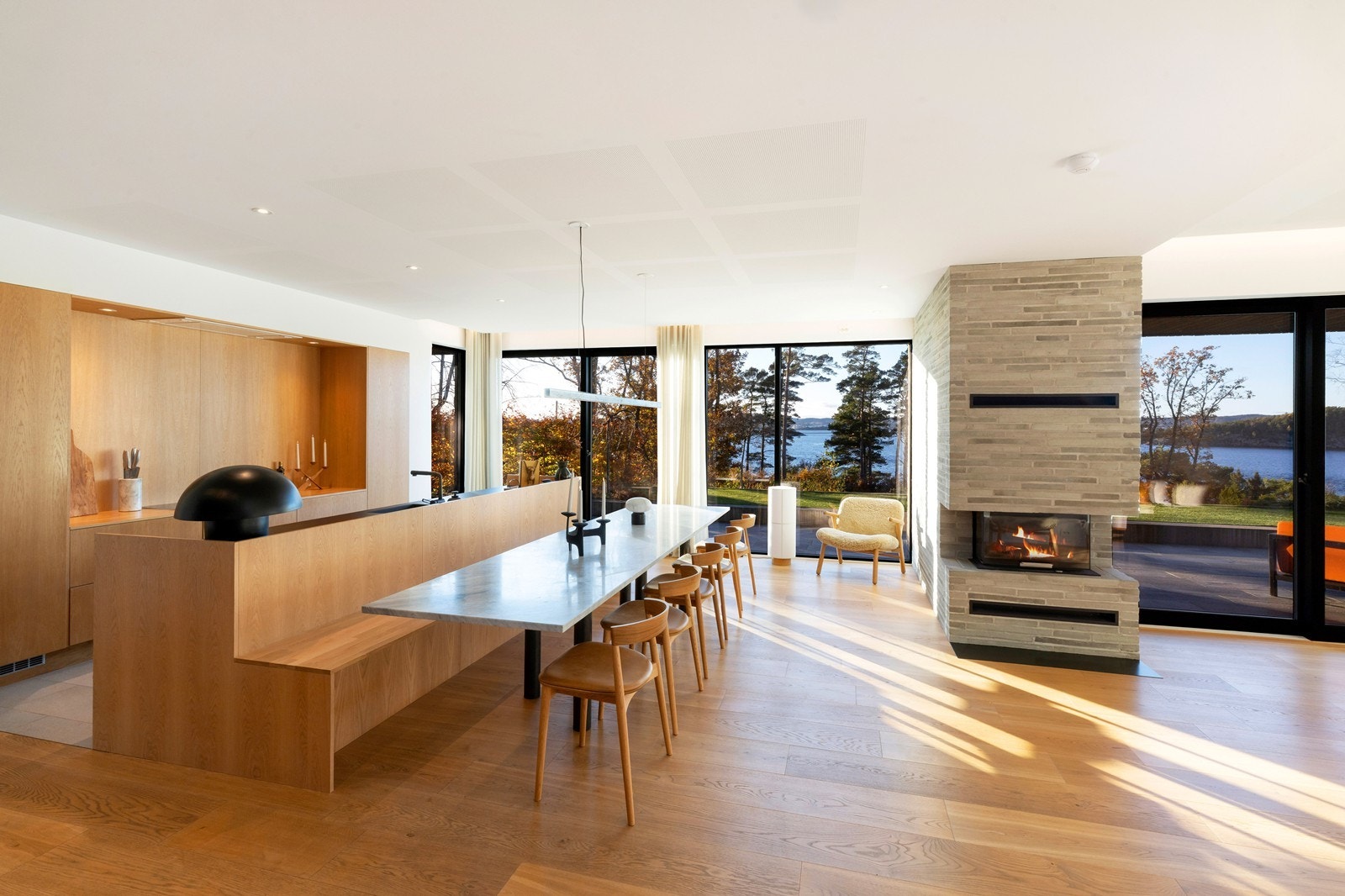 Boligen består av eksklusive og påkostet materialvalg. Galleribilde