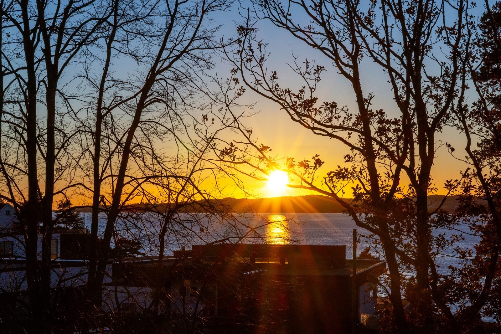 Nydelige vestvendte solnedganger hele året. Galleribilde