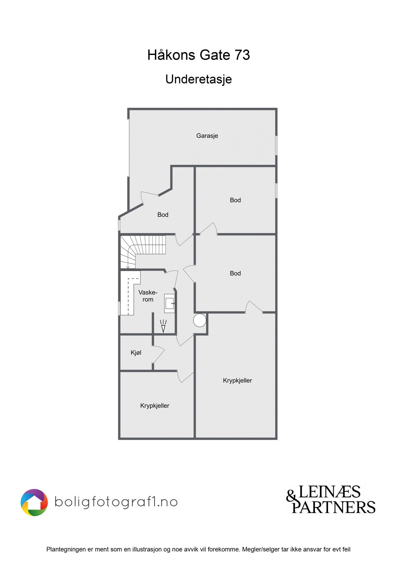 Plantegning av underetasje. Galleribilde