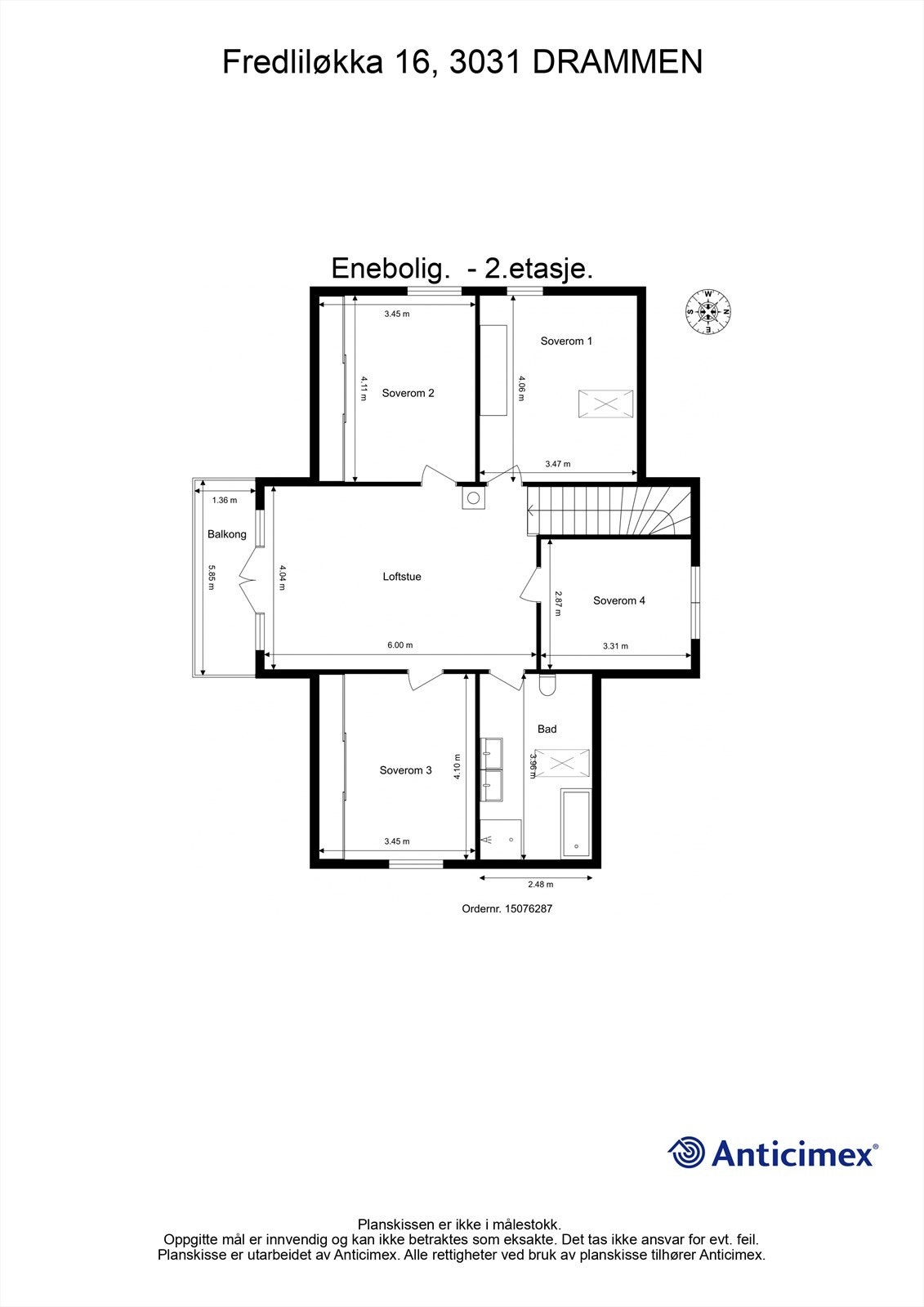 Plantegning - 2. etasje Galleribilde