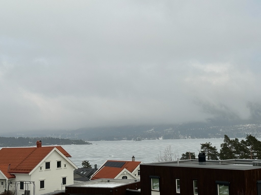 Utsikten mot fjorden er nydelig! Galleribilde