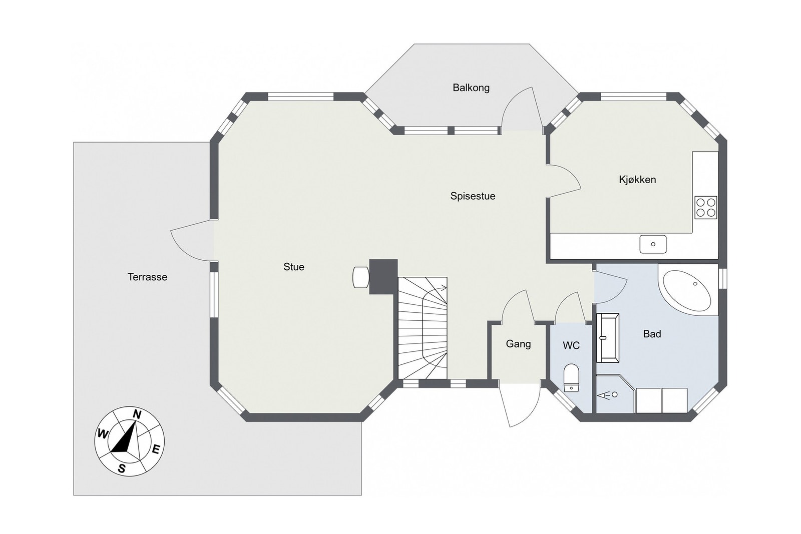 Plantengning hovedplan. Galleribilde