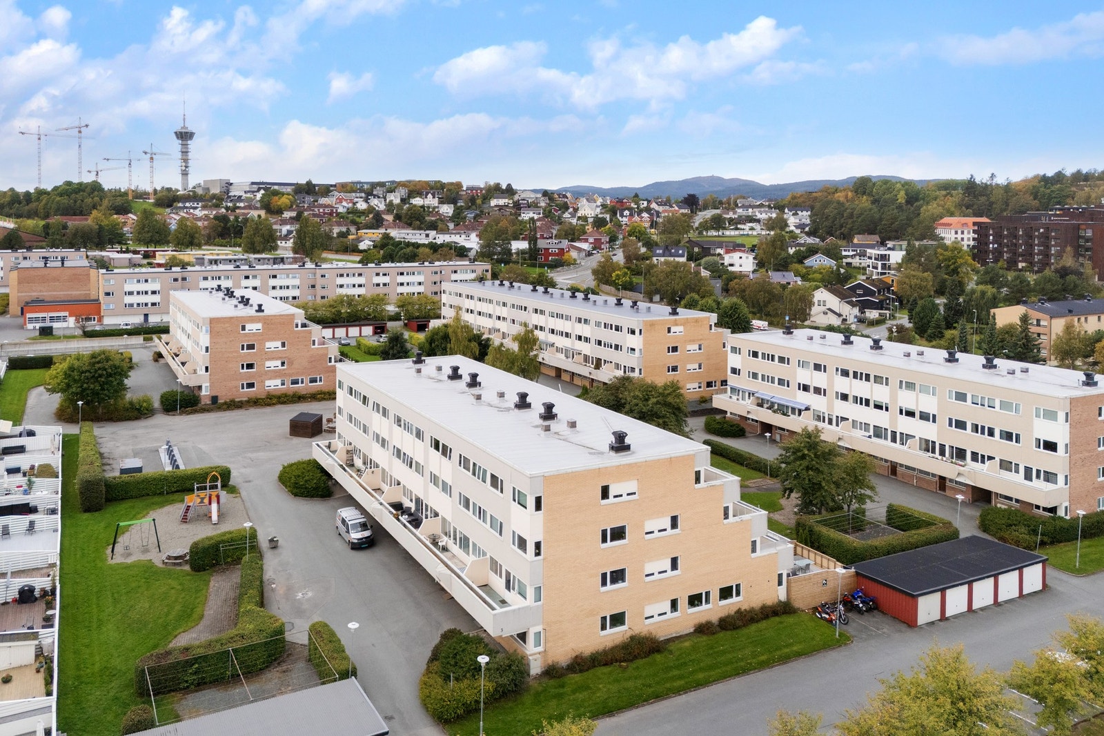 Borettslaget har vaktmester som jobber fulltid. Galleribilde