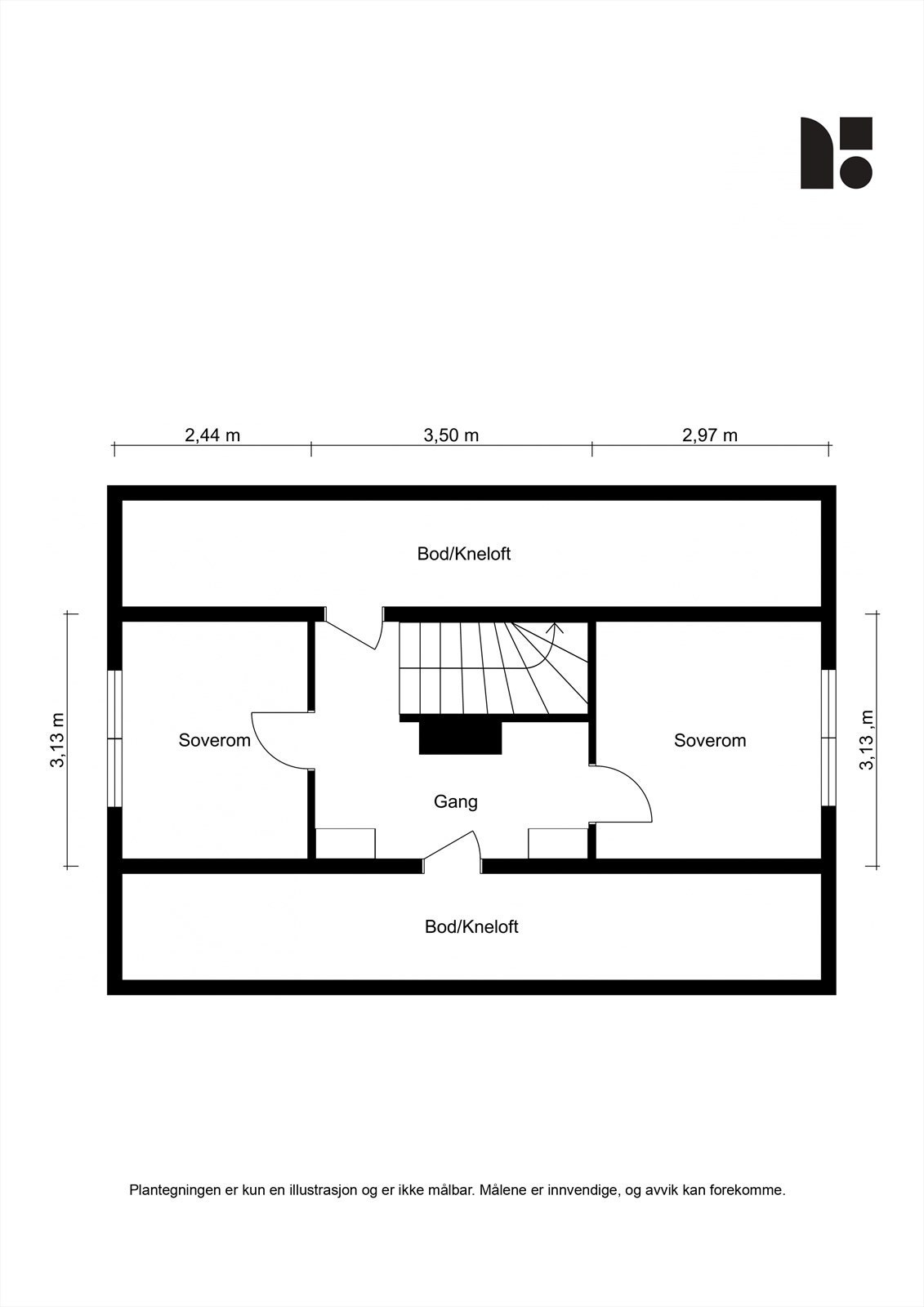 Plantegning for 2. etasje Galleribilde