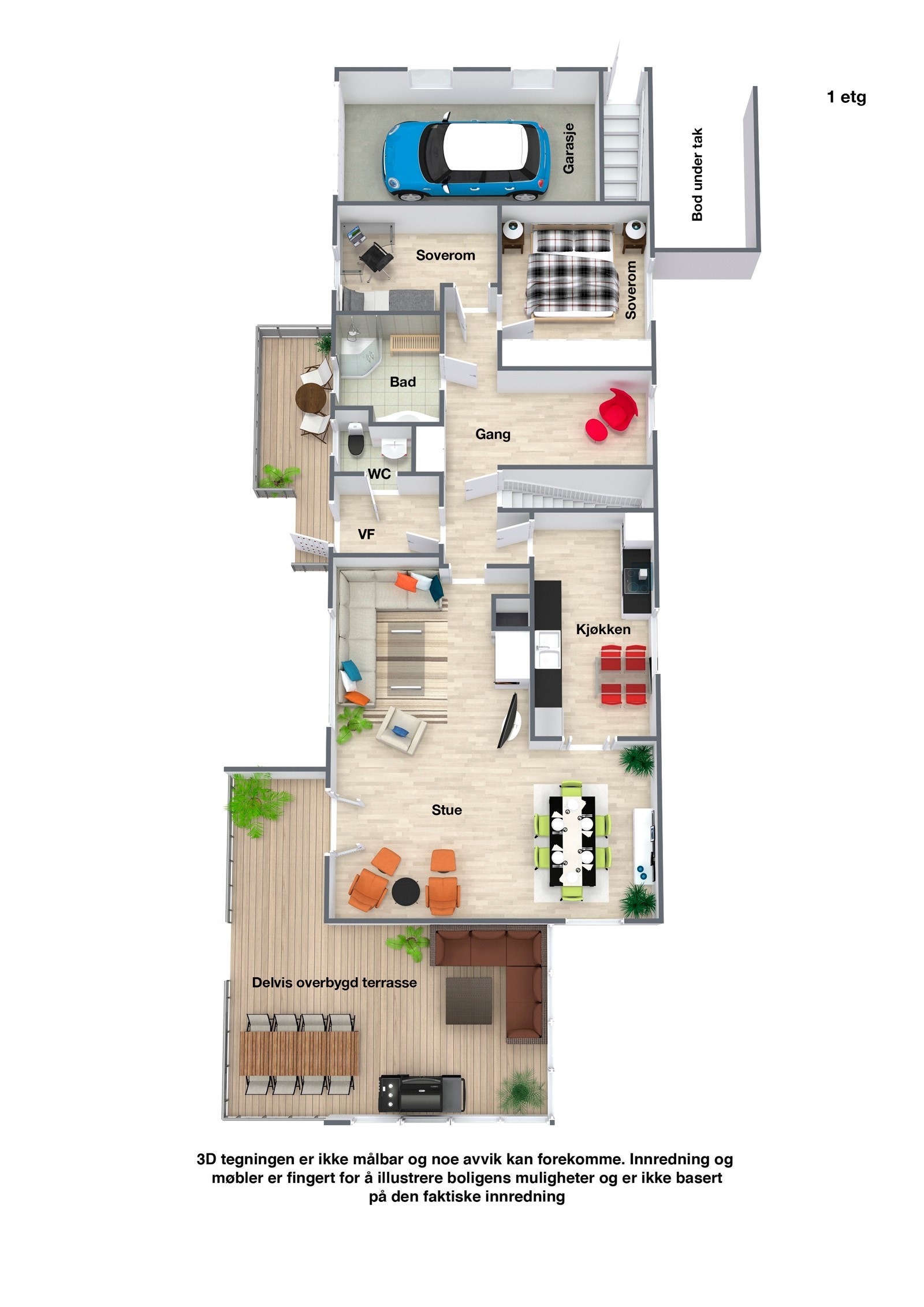 Plantegning 1. etasjen. Galleribilde