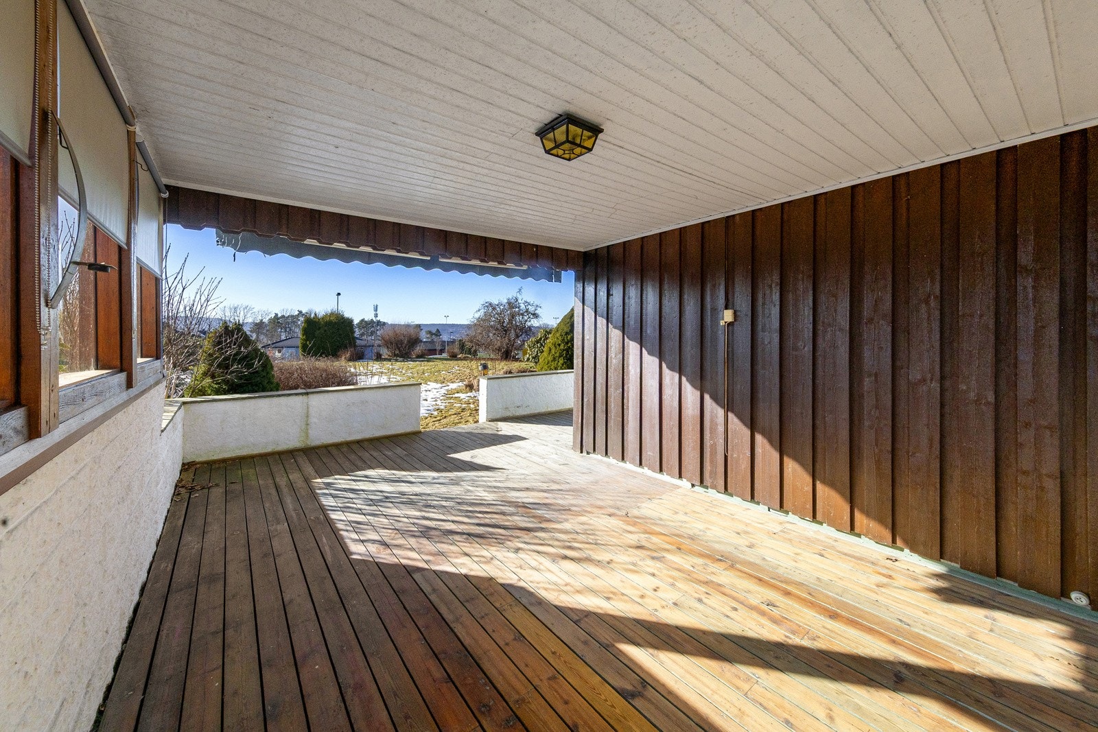 Overbygget terrasse. Galleribilde