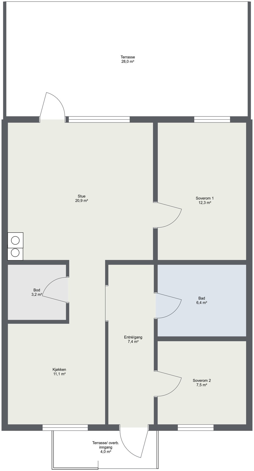 Planskisse. Galleribilde