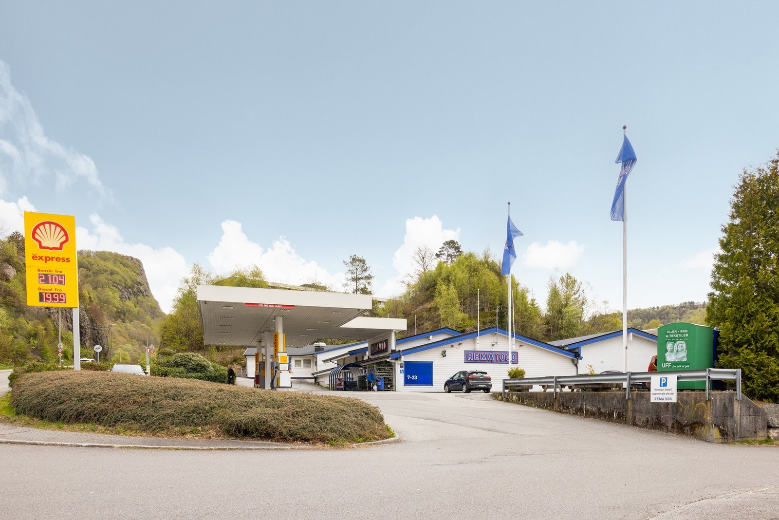 Rema 1000 ligger også innenfor gangavstand. Galleribilde