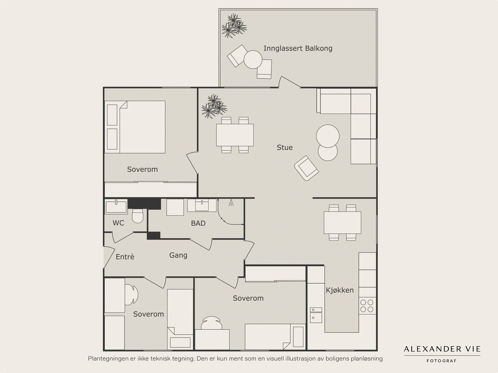 Planløsning. Galleribilde