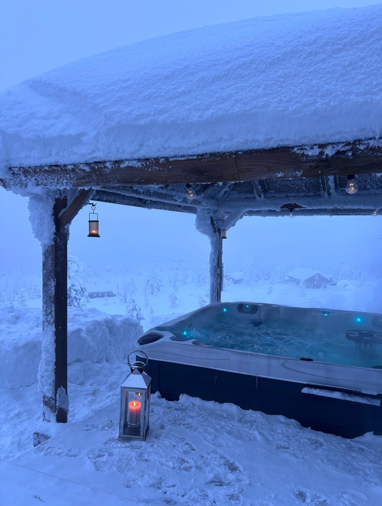 Etter skituren er det deilig med et boblebad Galleribilde