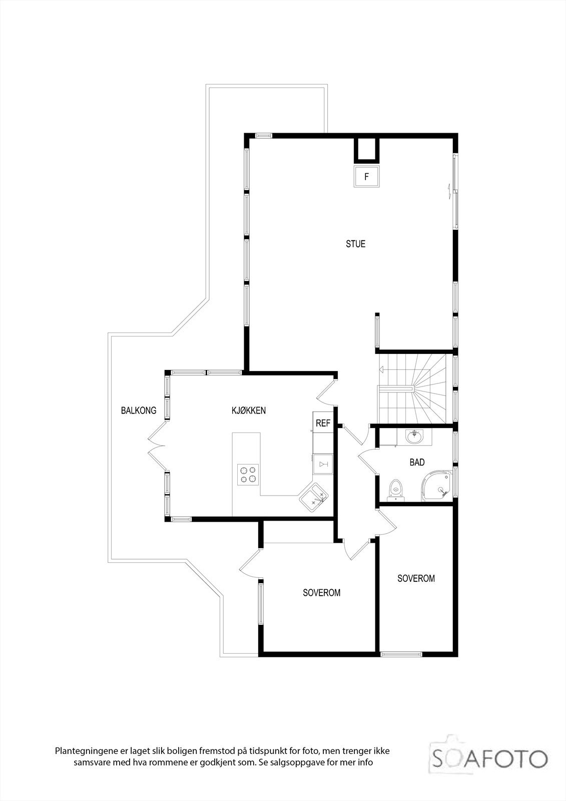 Børekroken 11 - planløsning hovedetasjen Galleribilde