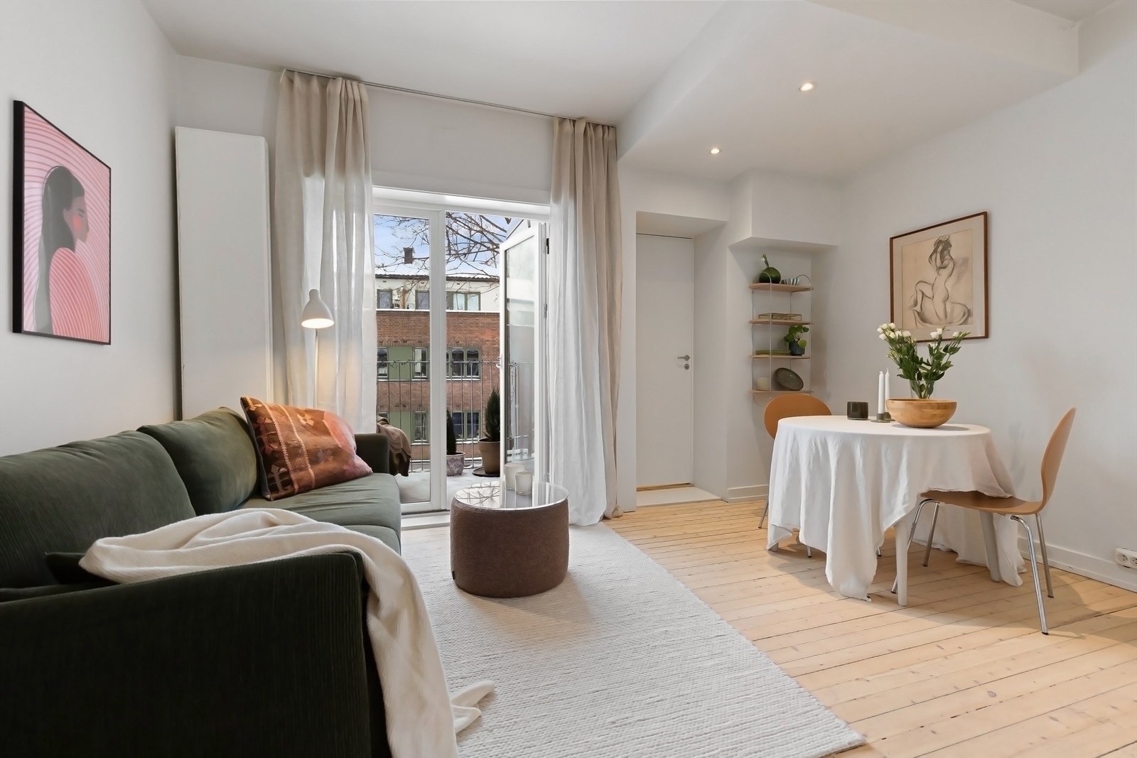 Flott, arealeffektiv 1-roms leilighet beliggende i et populært boligområde på St. Hanshaugen. Foto Zovenfra AS Galleribilde