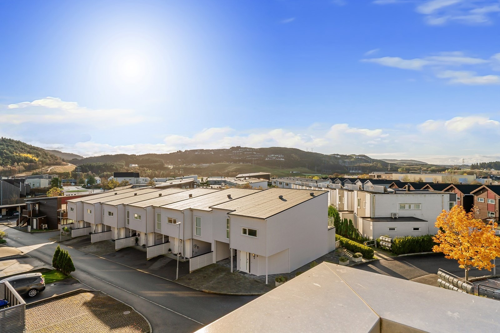 Flott utsikt fra balkongen. Galleribilde