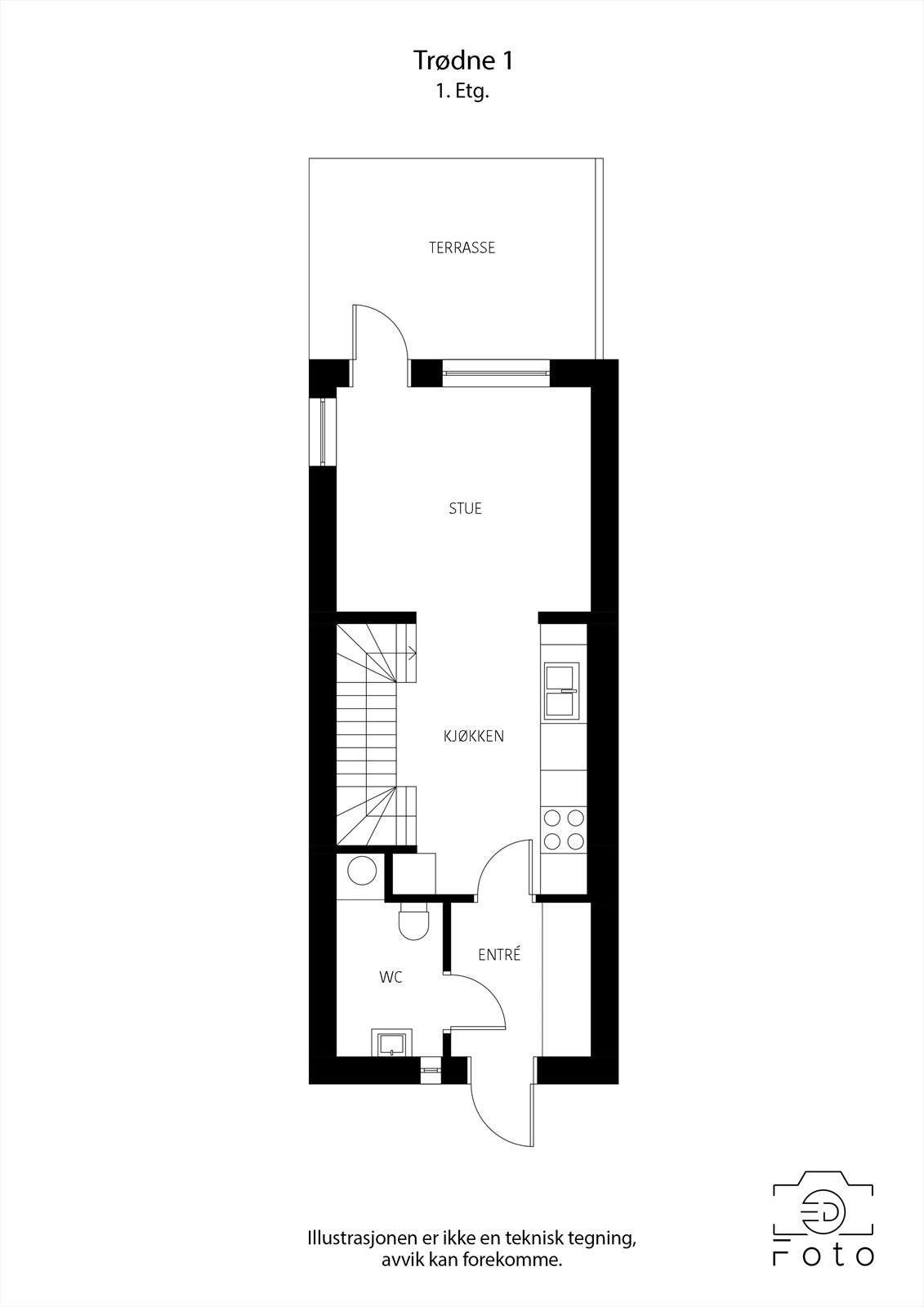 Plantegning 1. etasje. Galleribilde