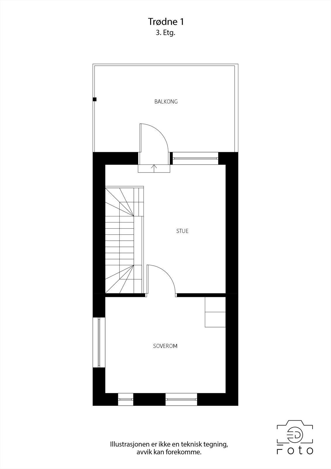 Plantegning 3. etasje. Galleribilde
