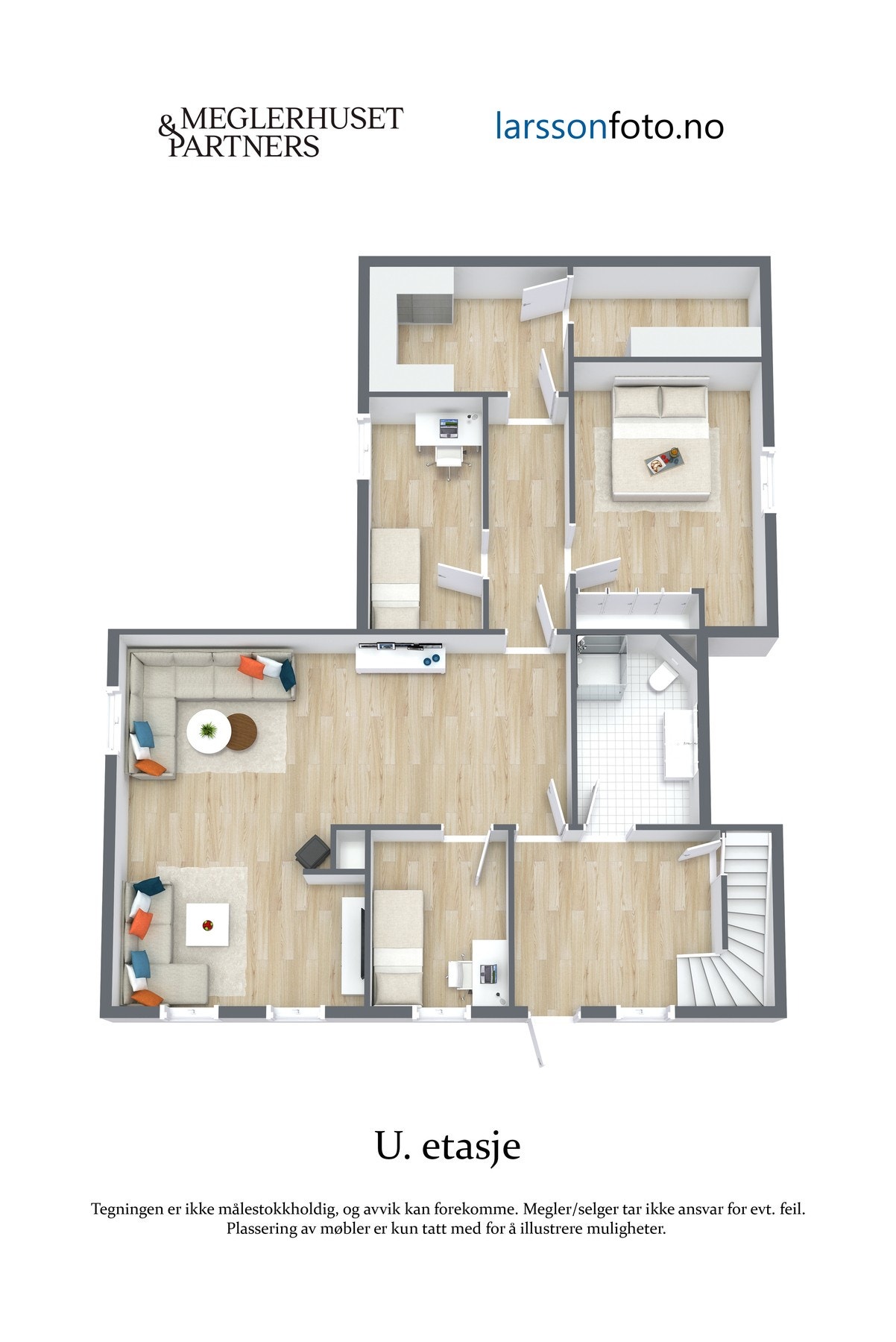 Plantegning underetasje Galleribilde