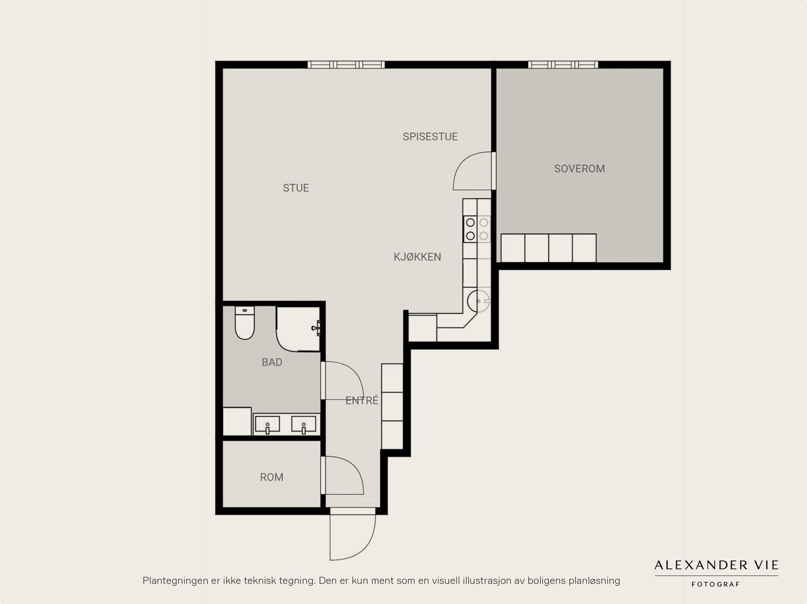 Planskisse 5. etasje. Galleribilde