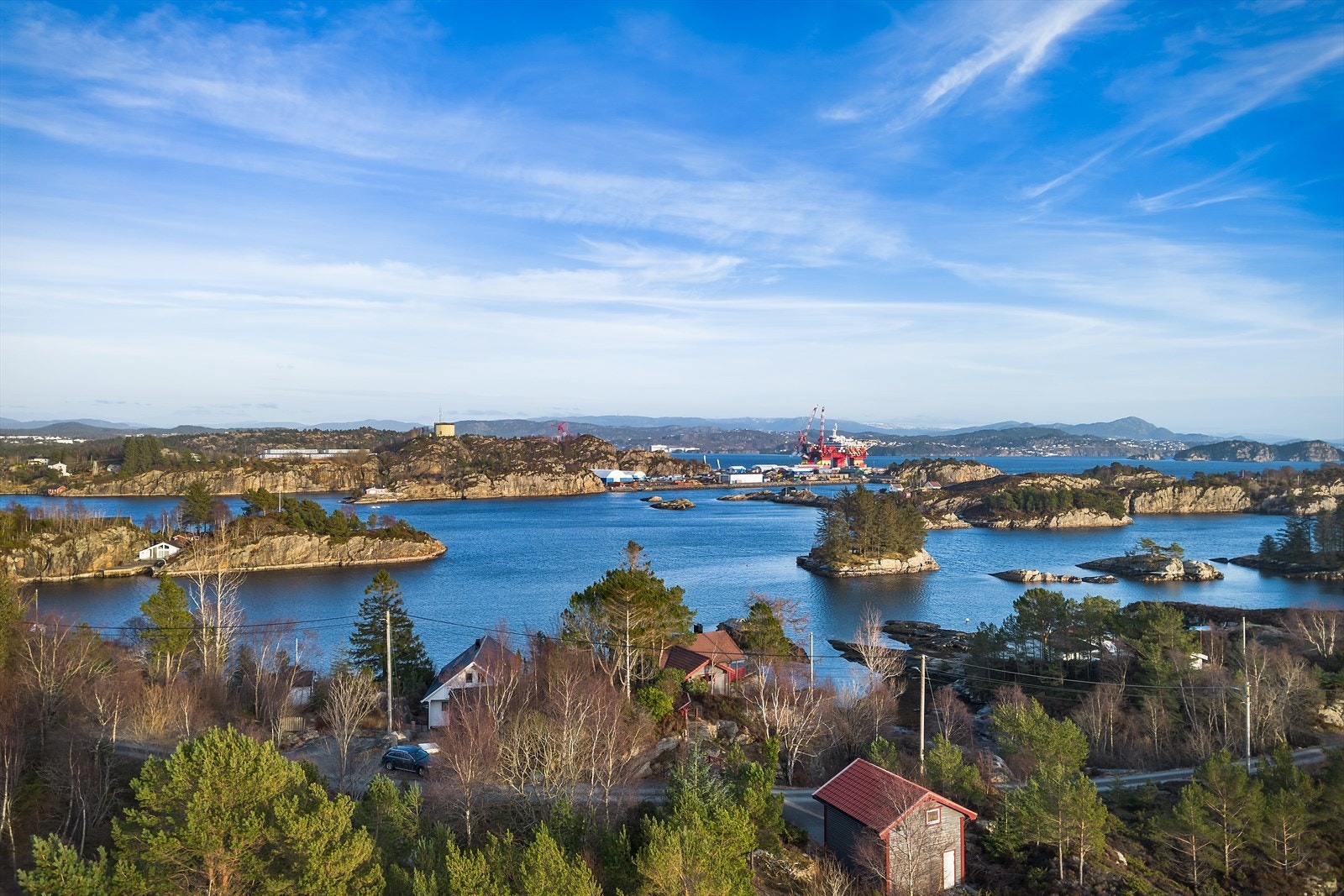 Den maritime atmosfæren er påtakelig med nærhet til både natur og båtliv. Galleribilde