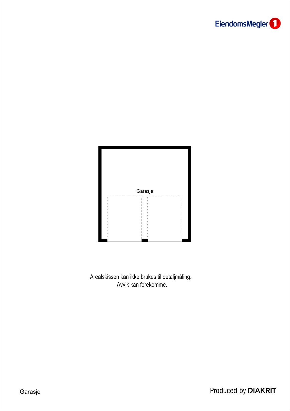 Plantegning garasje Galleribilde