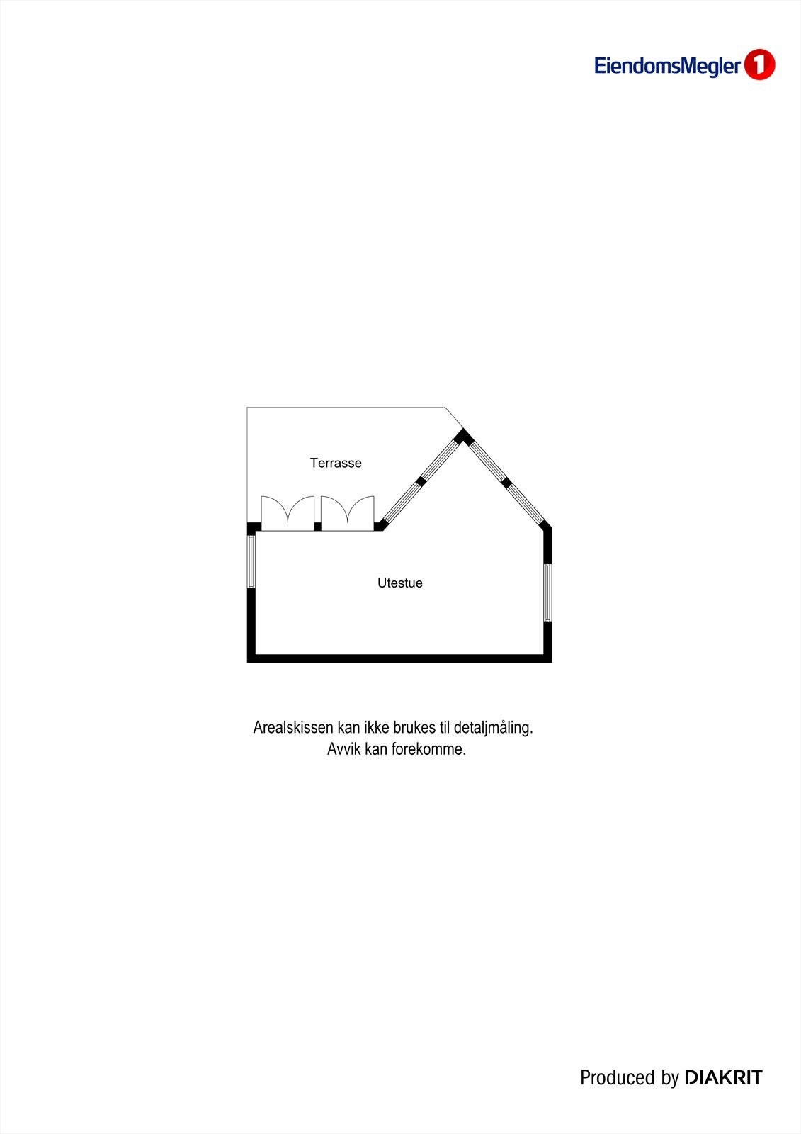 Plantegning hagestue Galleribilde