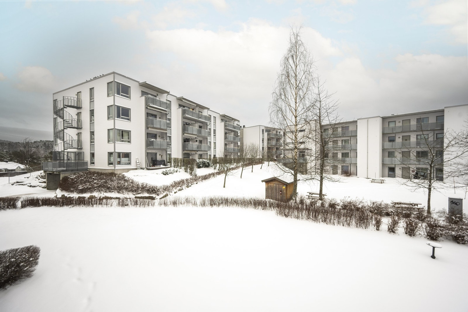 Utsyn fra balkong. Galleribilde