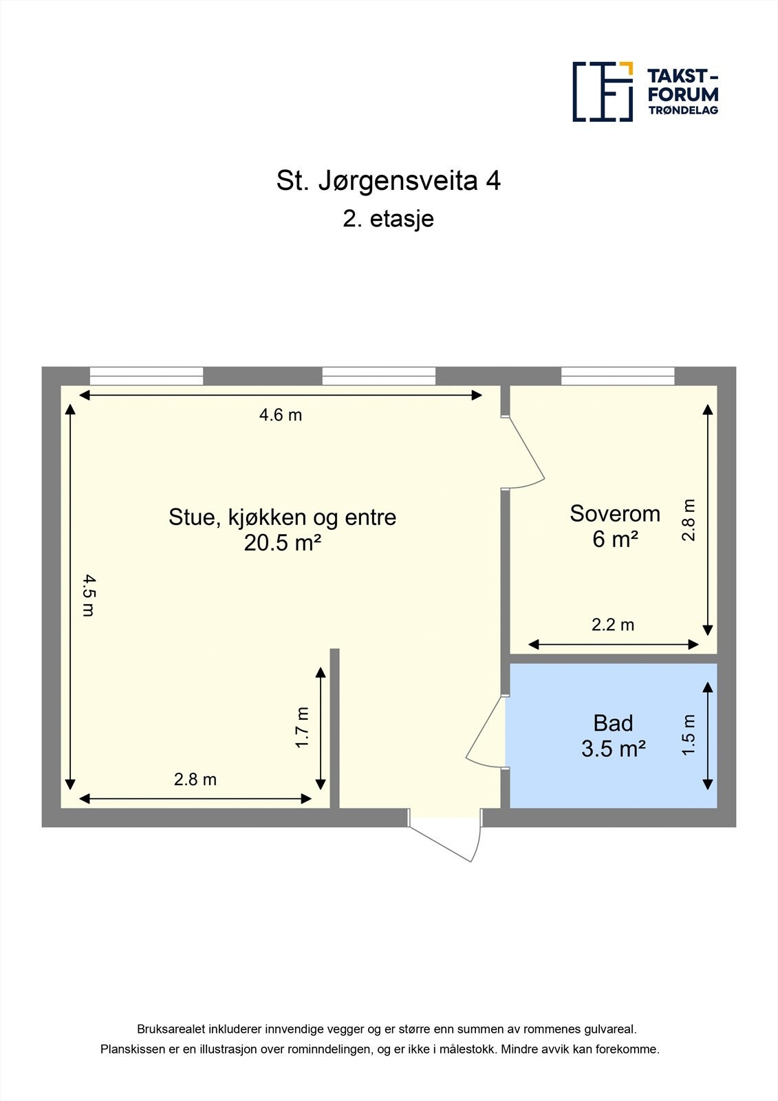 Skissert plantegning. Galleribilde
