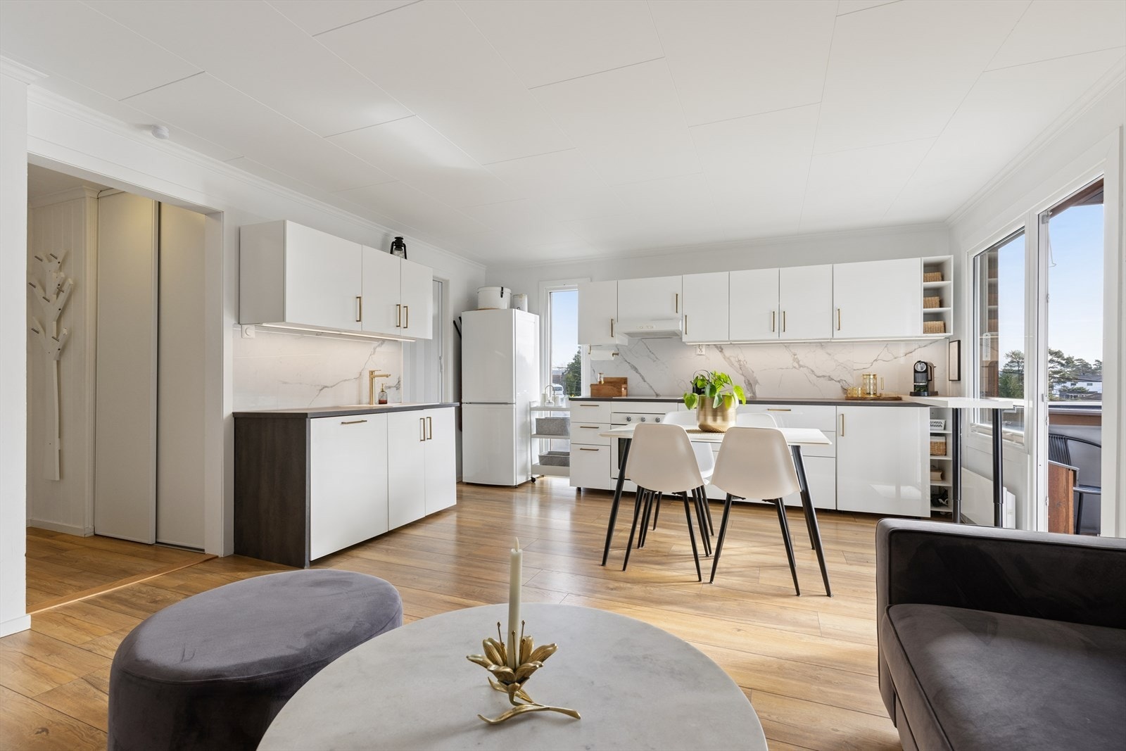 Åpen stue / kjøkken løsning Galleribilde