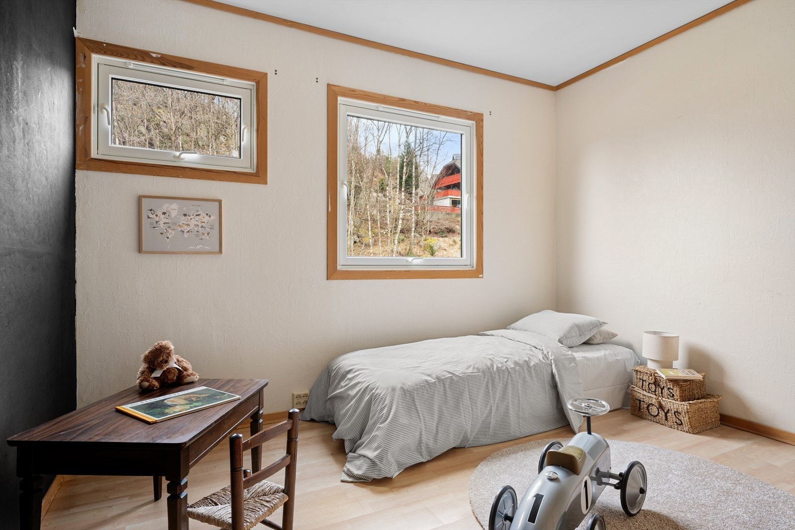 Det er 3 soverom i leiligheten Galleribilde