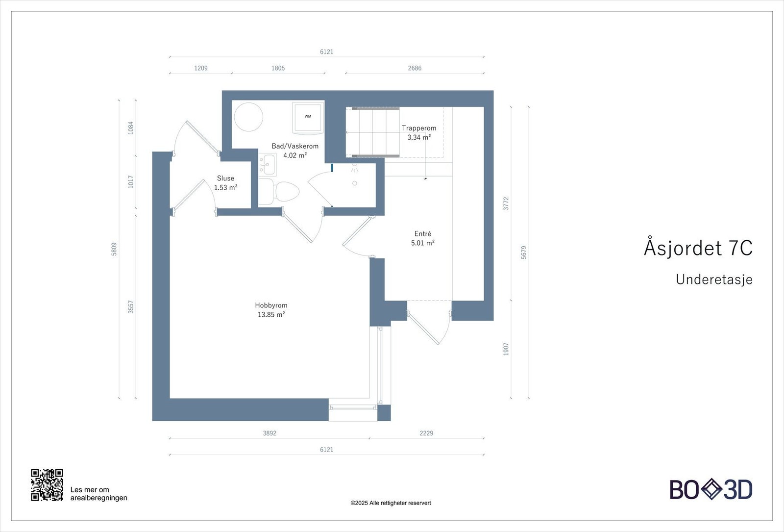 Plantegning underetasjen Galleribilde