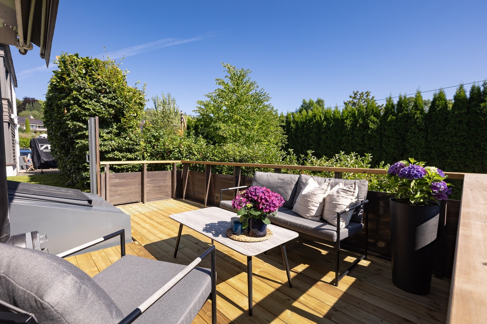 Terrassen er på 12 kvm Galleribilde