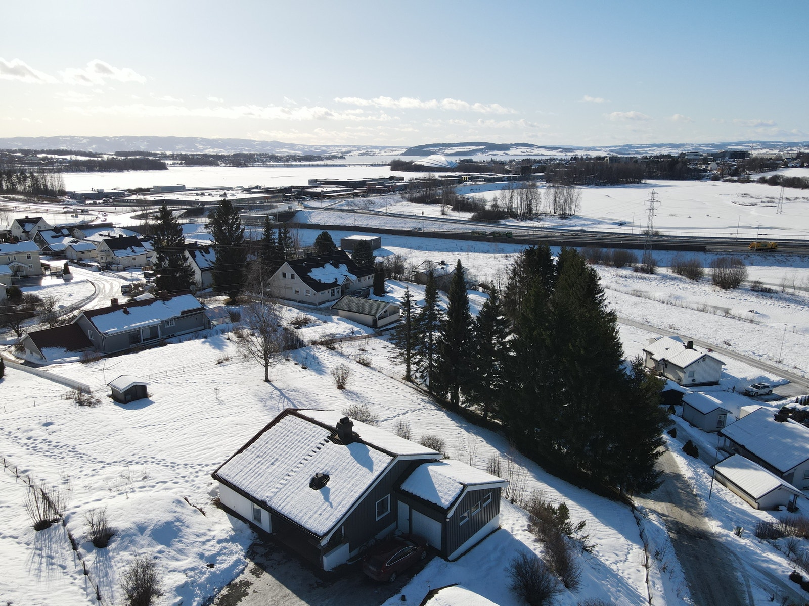 Dronebilde Galleribilde