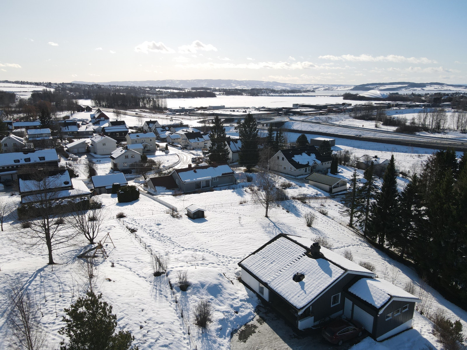 Dronebilde mot sør/vest Galleribilde
