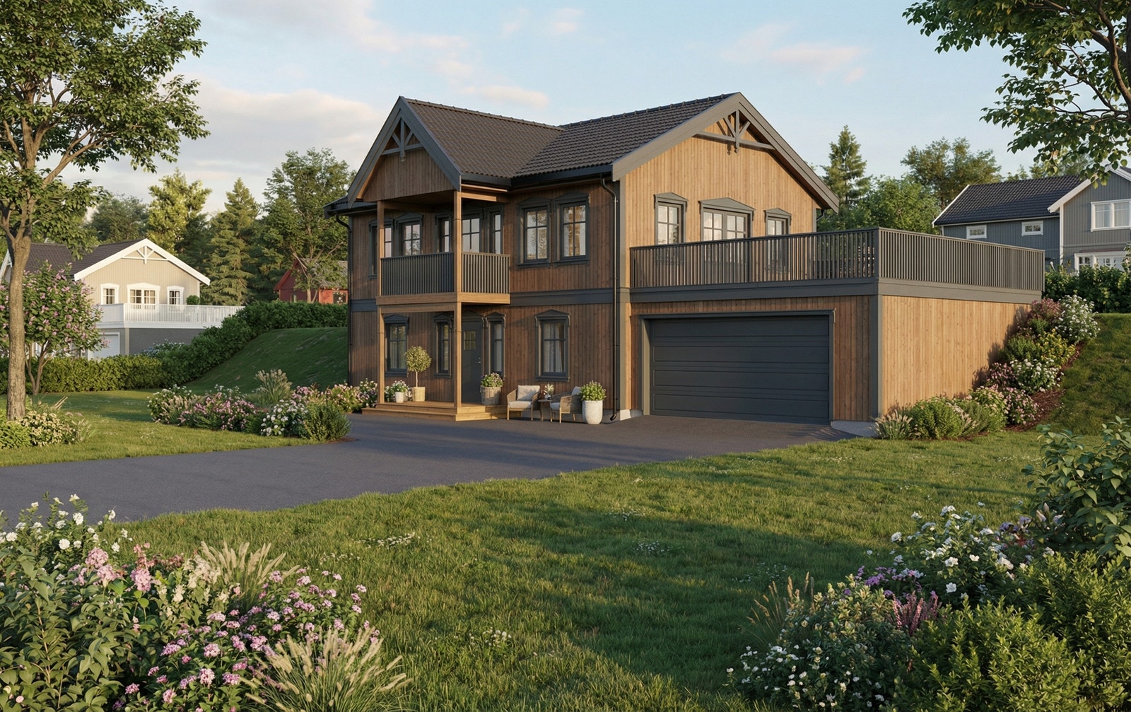 Eksempel på bolig. Alvheim med sokkel Galleribilde