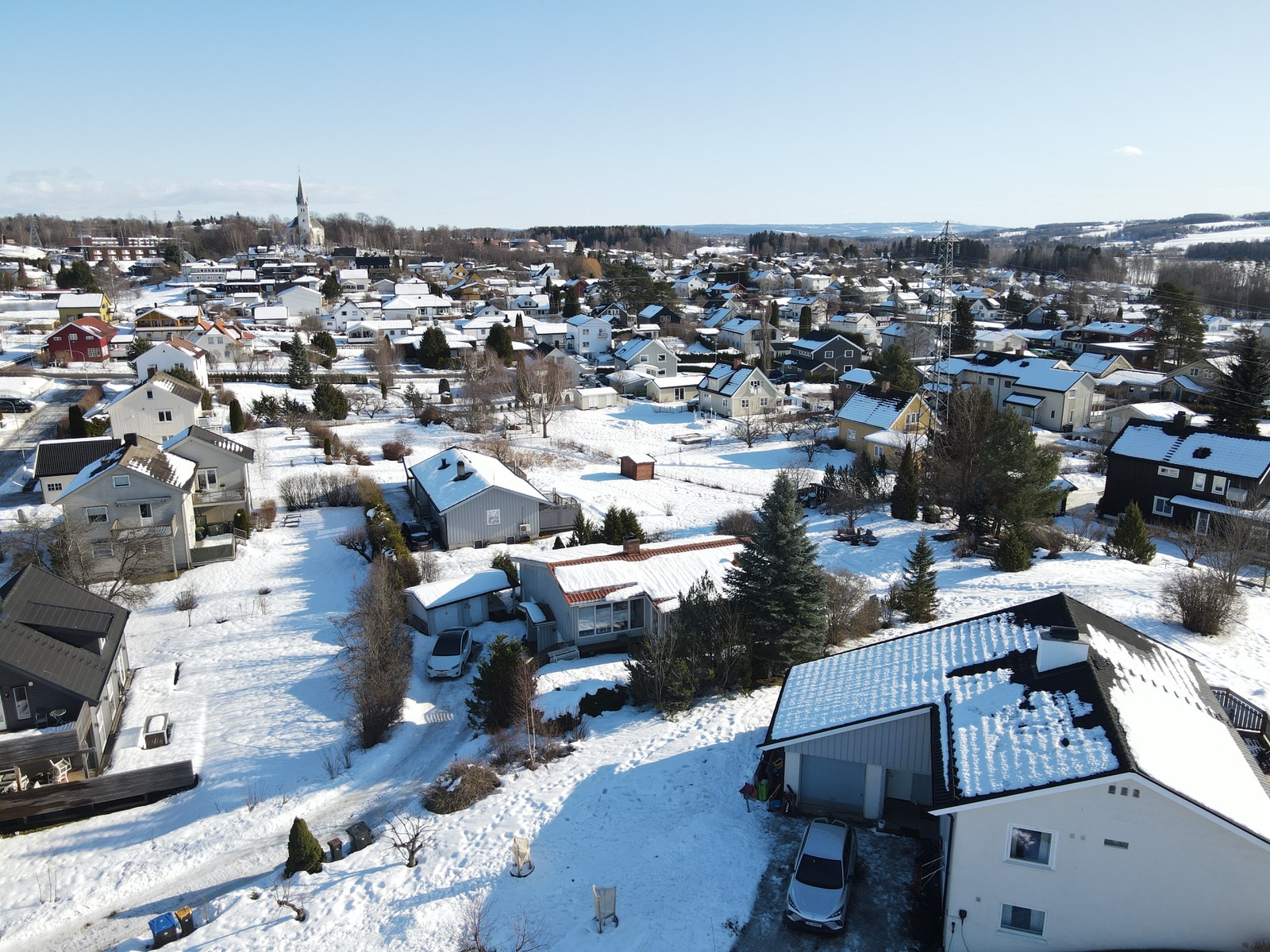 Dronebilde mot øst Galleribilde