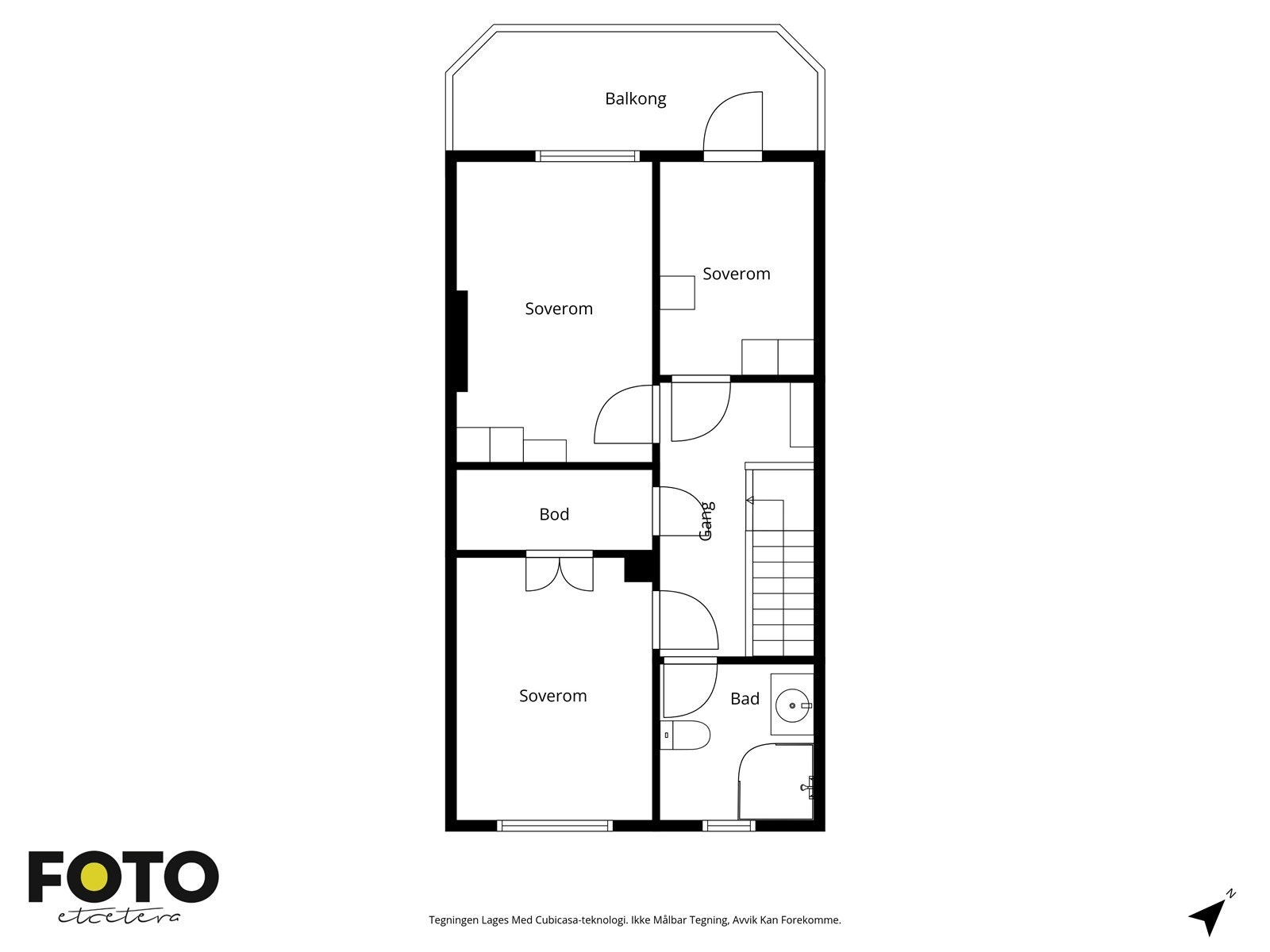Plantegning 2 etg. Galleribilde