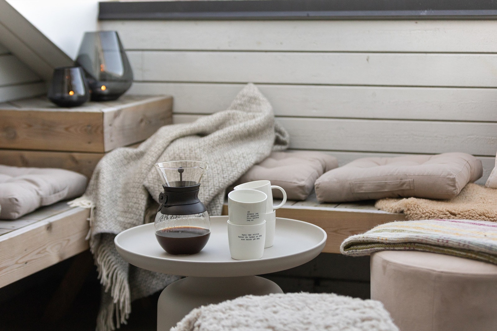 Her har du virkelig et hyggelig uterom hvor man kan trekke seg tilbake over byens tak. Galleribilde