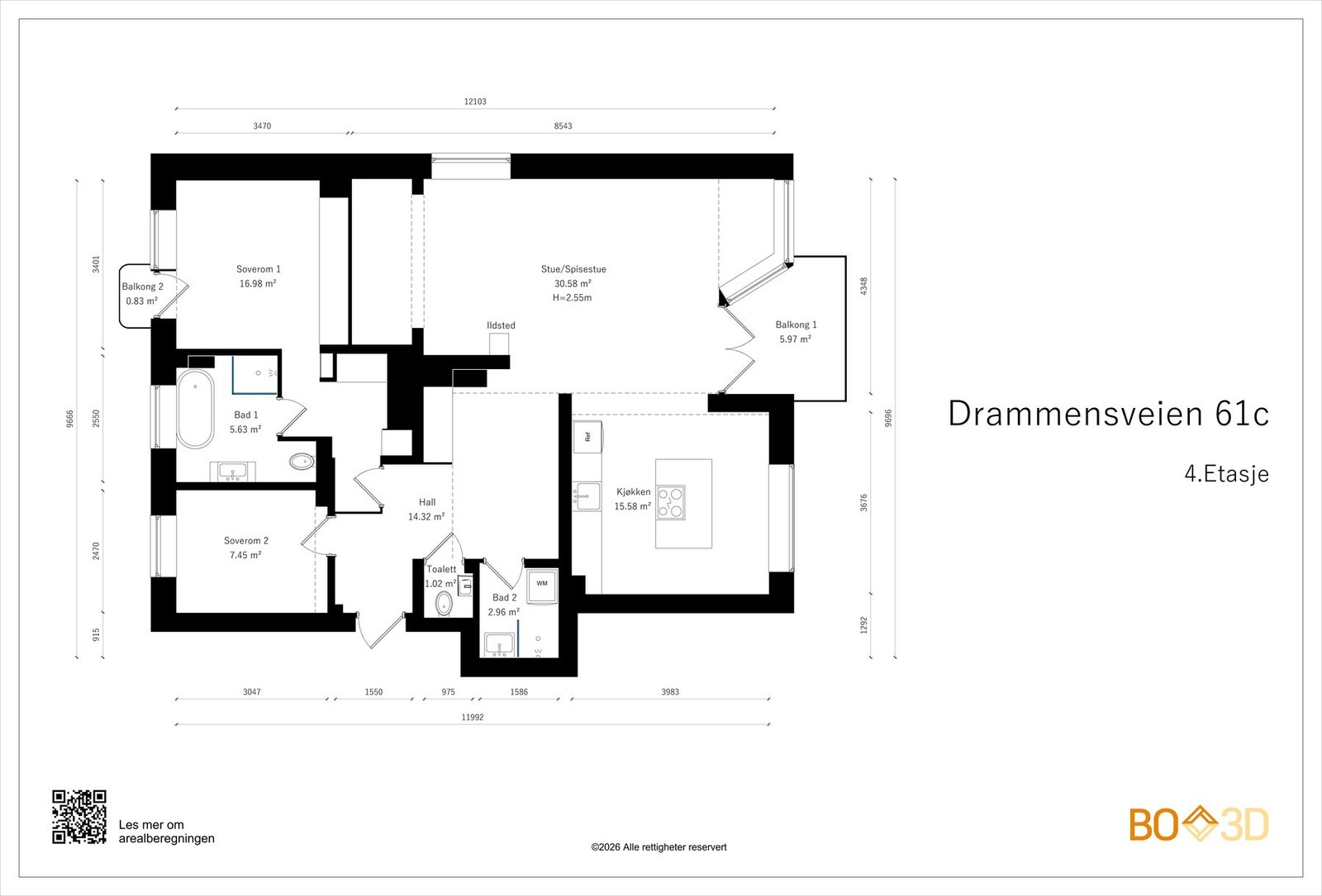 Plantegning Galleribilde