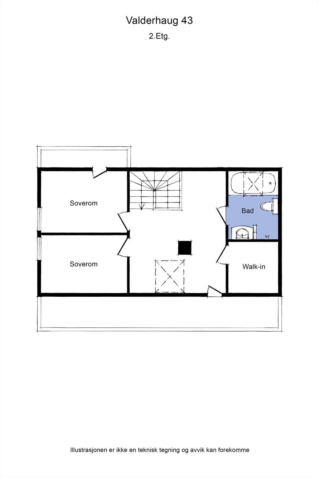 Plantegninger 2. etasje Galleribilde