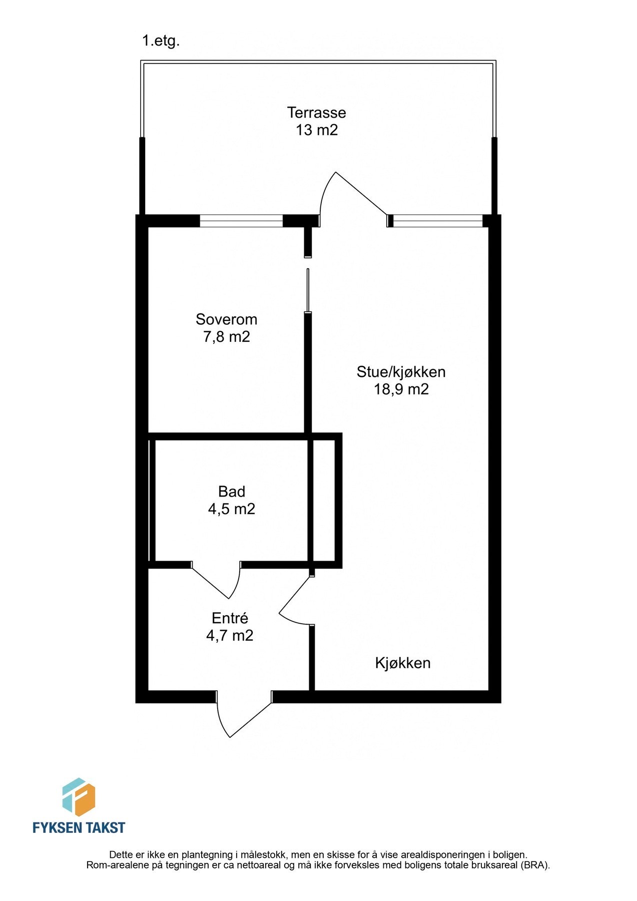 Ta en titt på planskissen og gjør deg kjent med romfordelingen! Skulle ikke oppsatt visningstidspunkt passe? Ta kontakt på 941 60 434, så finner vi en løsning. Galleribilde
