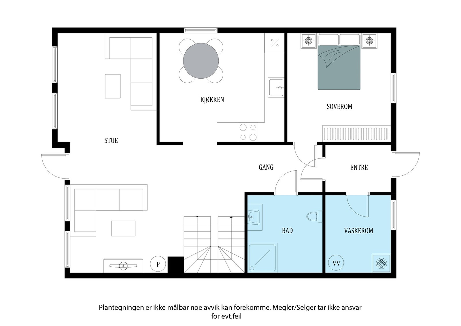 Plantegning 1. etg Galleribilde