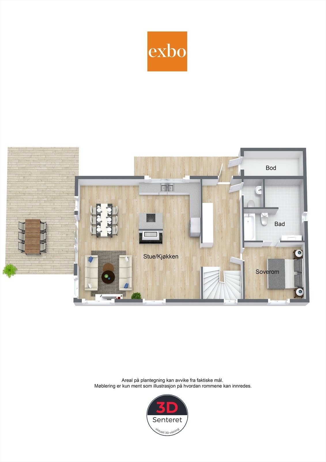 Plantegning 1.etg Galleribilde