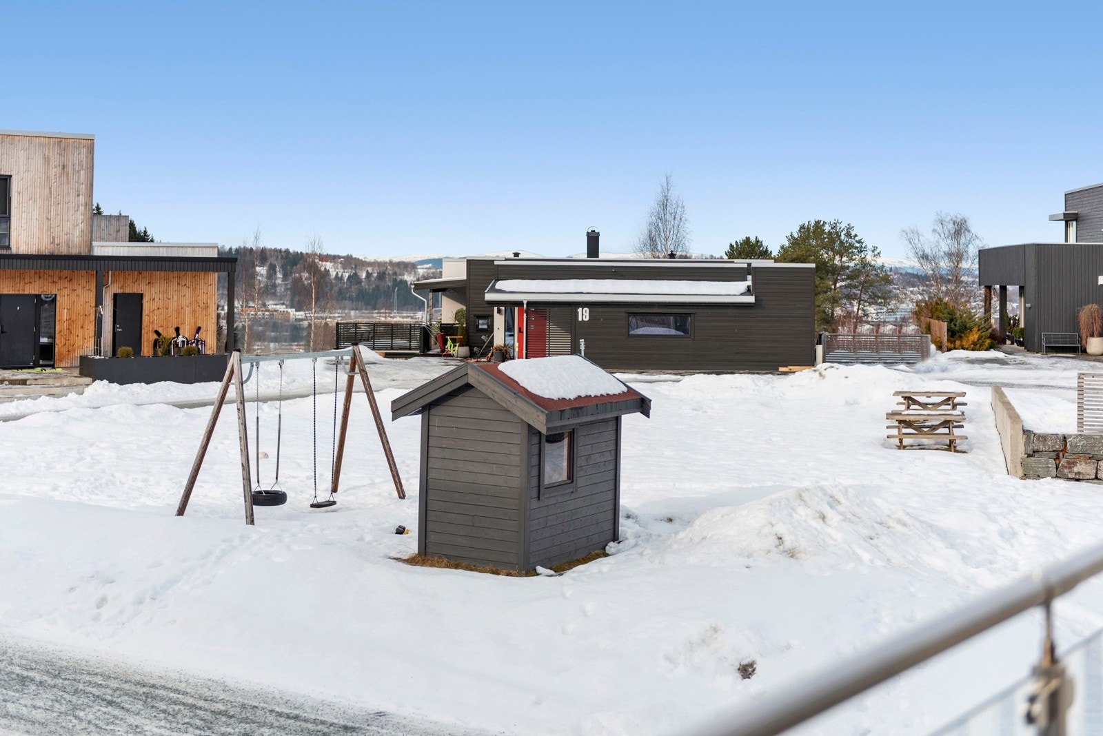 Fellesområde i nabolaget. Galleribilde